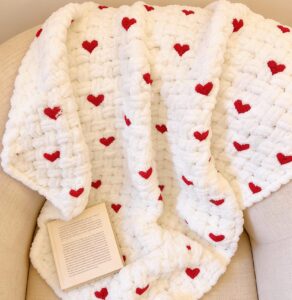 Alize puffy örtük ürək naxışlı