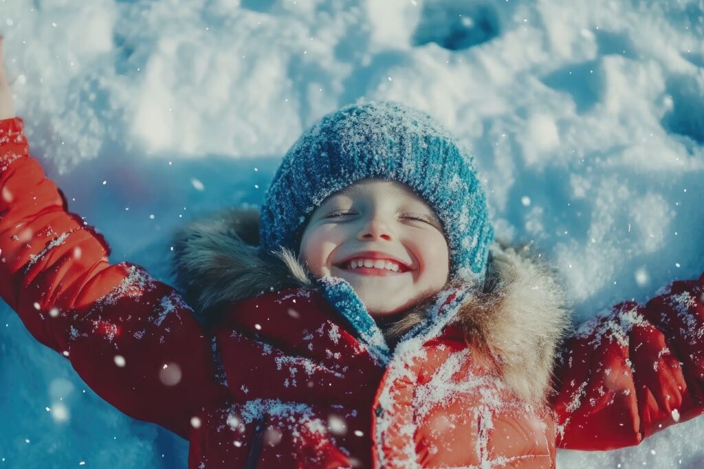 Qar dənəciyi forması və uşaq əlcəyi