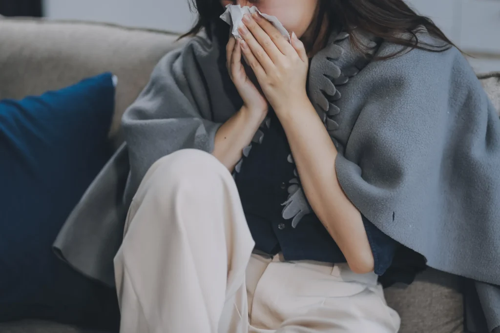 Mövsümi viruslar və A qripi simptomları olan xəstə