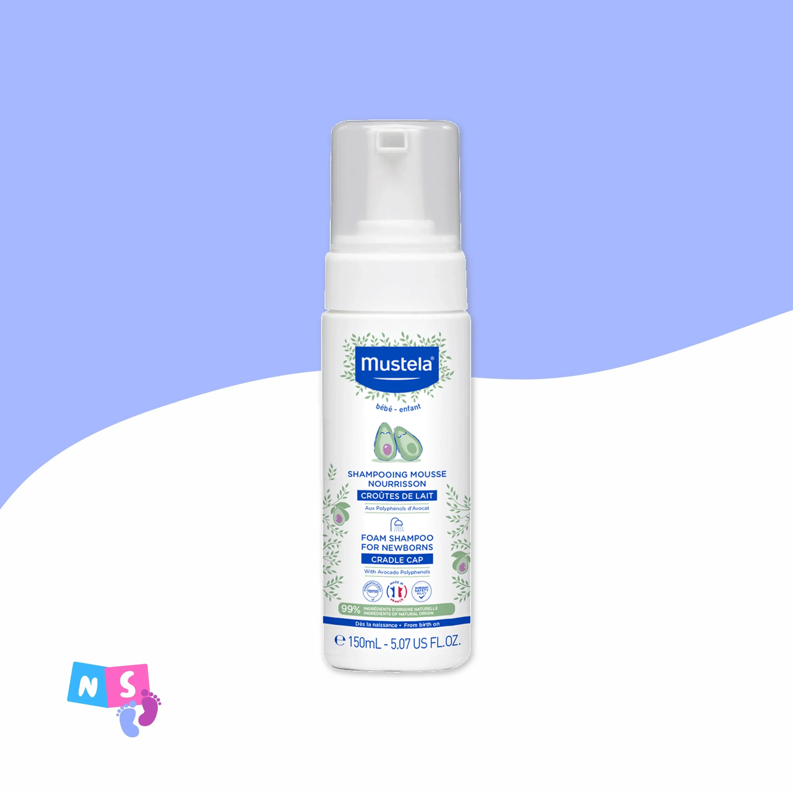 Mustela yenidoğan köpük şampunu (150 ml)